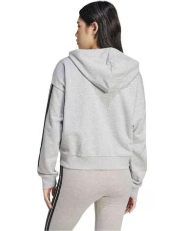 ADIDAS FELPA CON CAPPUCCIO JE0055 GRIGIA DA DONNA MGREYH-BLACK