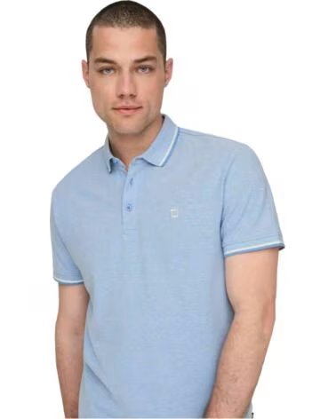 ONLY SONS & SHORT SLEEVE POLO SHIRT 22024827 NAVY BLUE MARINA