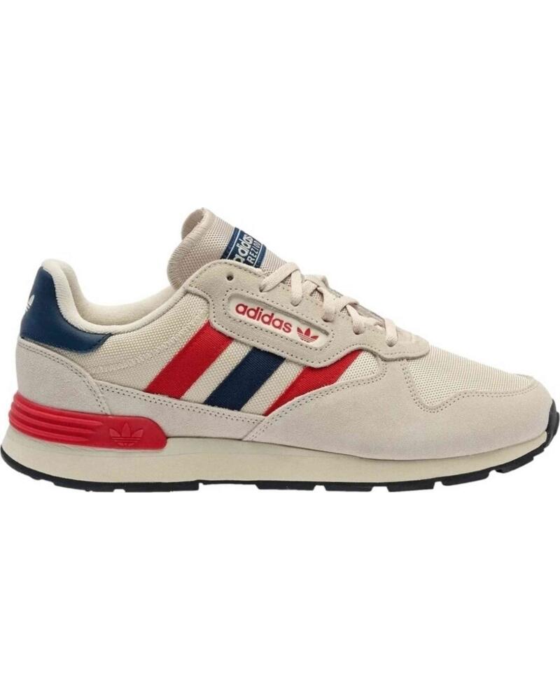 ADIDAS ZAPATILLAS TREZIOD PARA HOMBRE - BEIGE CON DETALLES ROJO Y AZUL ALUMIN-BETSCA-NINDIG