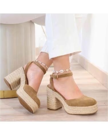 BUBBLE BOBBLE Sandalias De Tacon 070-131506 en marron para mujer CUERO