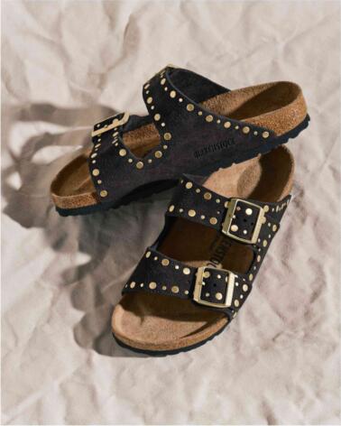 BIRKENSTOCK SANDALIAS SANDALIAS ARIZONA RIVET ESTRECHO NEGRO PURO EN NEGRO PARA UNISEX MUJER