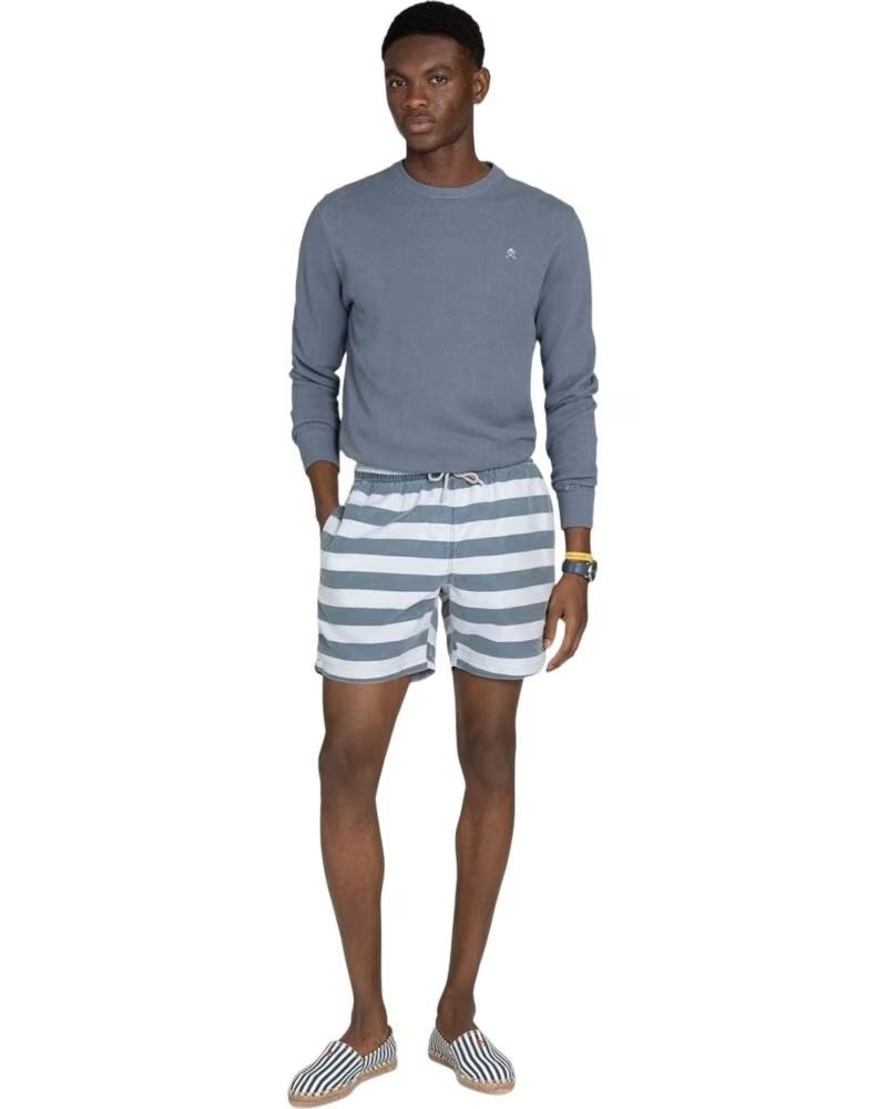 HARPER & NEYER STRIPED SWIM SHORTS WASH NAVY