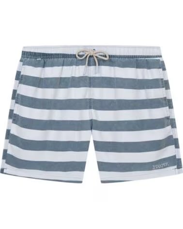HARPER & NEYER STRIPED SWIM SHORTS WASH NAVY