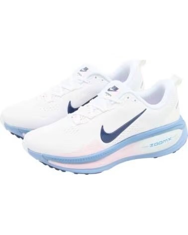 NIKE ZAPATILLAS DE RUNNING VOMERO 18 PARA MUJER HM6804-115 WHITE-MIDNIGHT NAVY-WORK BLUE