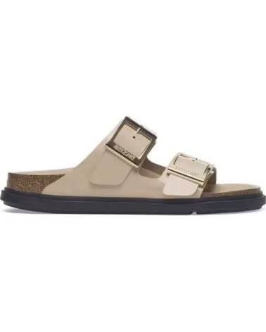 BIRKENSTOCK ARIZONA DROPLET BUCKLE SANDALEN BEIGE