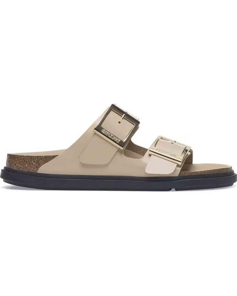 BIRKENSTOCK ARIZONA DROPLET BUCKLE SANDALEN BEIGE