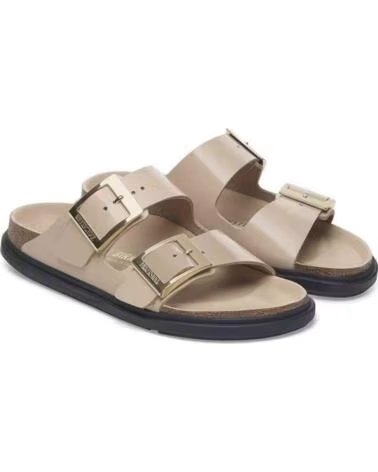 BIRKENSTOCK ARIZONA DROPLET BUCKLE SANDALEN BEIGE