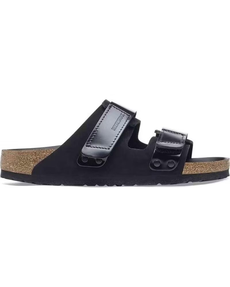BIRKENSTOCK UJI SANDALEN AUS NUBUKLEDER UNISEX IN SCHWARZ