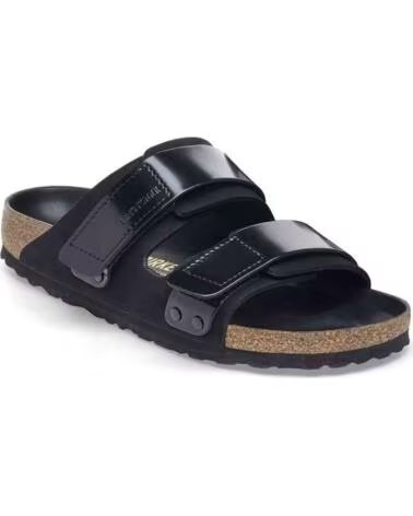 BIRKENSTOCK UJI SANDALEN AUS NUBUKLEDER UNISEX IN SCHWARZ