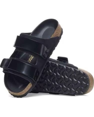 BIRKENSTOCK UJI SANDALEN AUS NUBUKLEDER UNISEX IN SCHWARZ