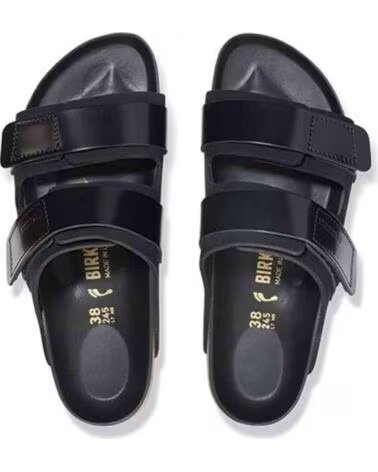 BIRKENSTOCK UJI SANDALEN AUS NUBUKLEDER UNISEX IN SCHWARZ