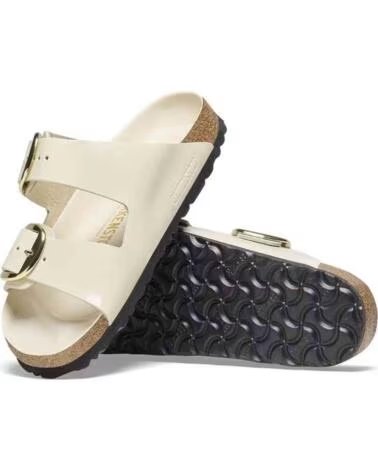 BIRKENSTOCK ARIZONA BIG BUCKLE SANDALEN AUS GLATTEM NATURLEDER - BEIGE