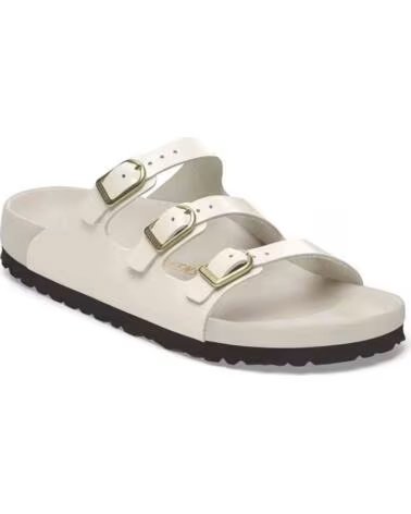 BIRKENSTOCK FLORIDA FRESH SANDALEN AUS NATÜRLICHEM LACKLEDER
