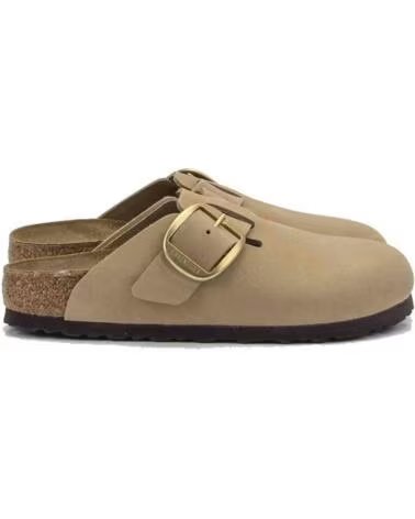 Schuhe für Damen BIRKENSTOCK BOSTON BIG BUCKLE SANDALEN IN BEIGE