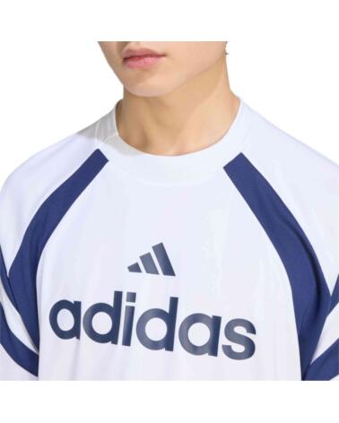 ADIDAS CAMISETA TIRO JERSEY BLANCO Y AZUL MARINO WHITE-DKBLUE
