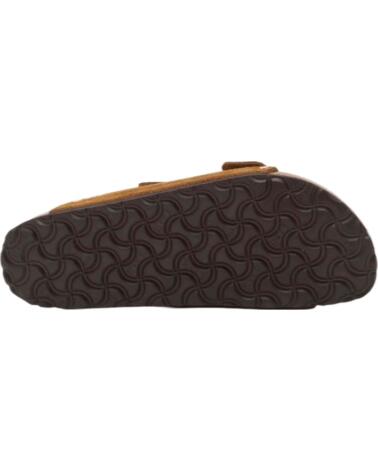 BIRKENSTOCK SANDALIAS CON TACHUELAS DE ANTE MARRÓN PARA MUJER