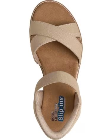SKECHERS 114418-NAT WOMEN´S BEIGE CANVAS SANDALS