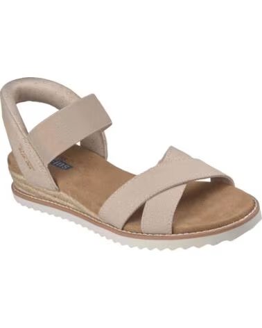 SKECHERS 114418-NAT WOMEN´S BEIGE CANVAS SANDALS