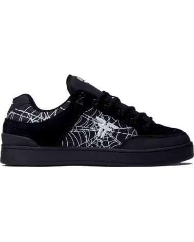FALLEN HERITAGE ZAPATILLAS DE SKATE UNISEX NEGRO CON ESTAMPADO DE TELARAÑA