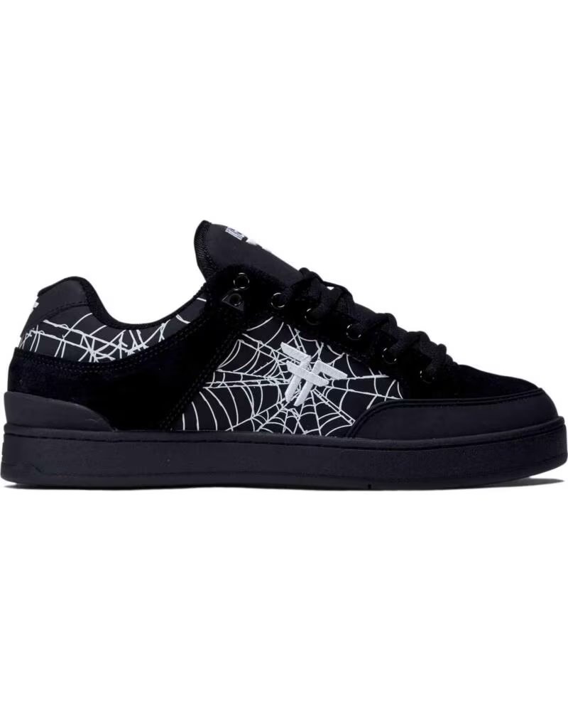FALLEN HERITAGE ZAPATILLAS DE SKATE UNISEX NEGRO CON ESTAMPADO DE TELARAÑA