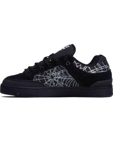 FALLEN HERITAGE ZAPATILLAS DE SKATE UNISEX NEGRO CON ESTAMPADO DE TELARAÑA