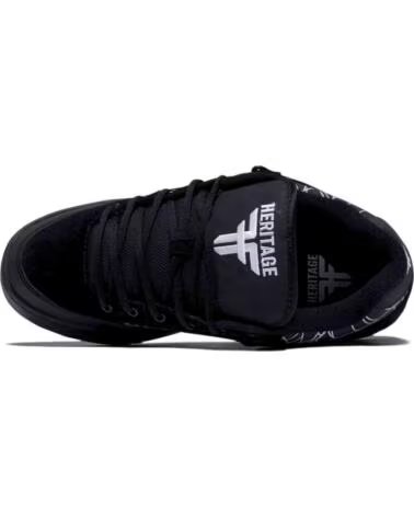FALLEN HERITAGE ZAPATILLAS DE SKATE UNISEX NEGRO CON ESTAMPADO DE TELARAÑA