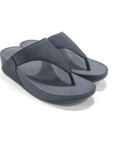 FITFLOP CHANCLAS A4Z-001 CON GLITTER PARA MUJER NEGRO