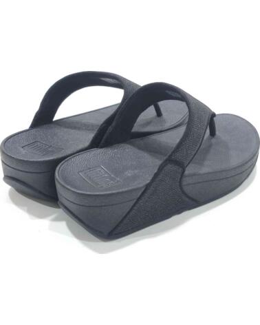 FITFLOP CHANCLAS A4Z-001 CON GLITTER PARA MUJER NEGRO