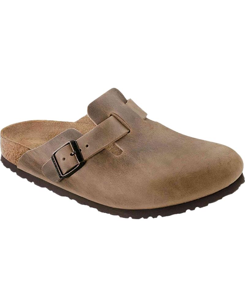 BIRKENSTOCK ZUECOS BOSTON SOFT FOOTBED TABACCO BROWN