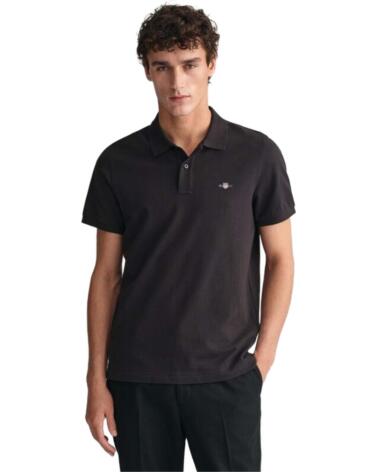 GANT POLO 2210005 DE MANGA CORTA NEGRO