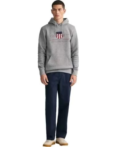 GANT SWEAT À CAPUCHE AMERICAN SPORTSWEAR GRIS