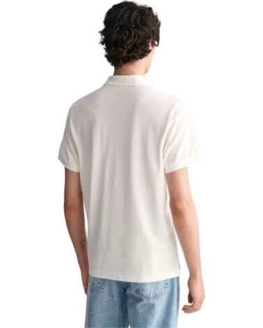 GANT T-SHIRT POLO A MANICHE CORTE BIANCO BLANCO