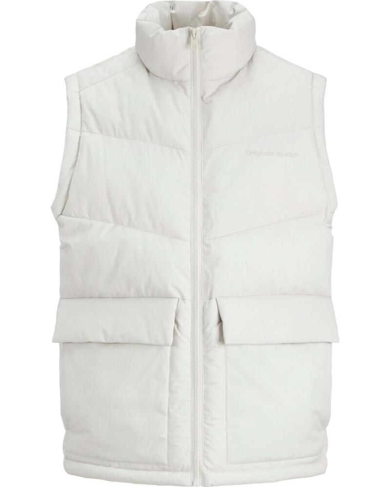 JACK AND JONES CHALECO ACOLCHADO & 12238853 MOONBEAM BLANCO