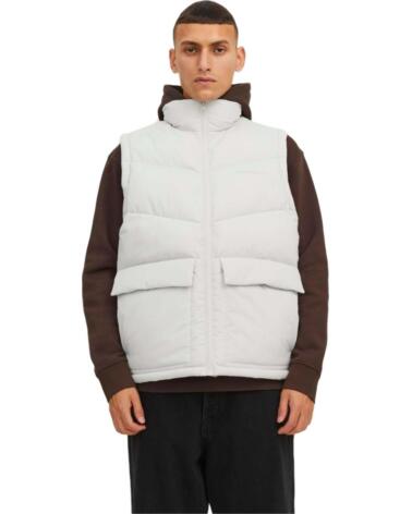 JACK AND JONES CHALECO ACOLCHADO & 12238853 MOONBEAM BLANCO