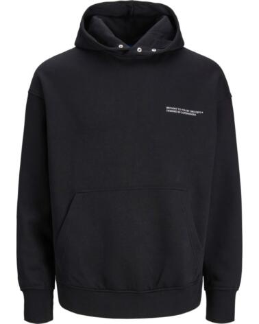 JACK AND JONES SUDADERA CON CAPUCHA AND 12245926 NEGRO