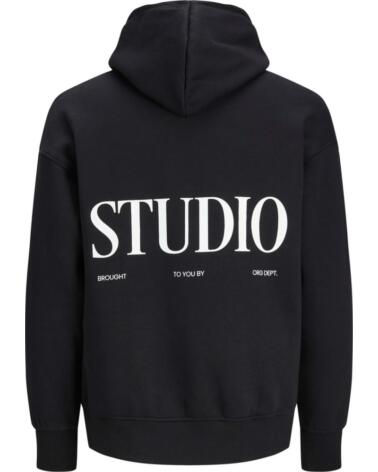 JACK AND JONES SUDADERA CON CAPUCHA AND 12245926 NEGRO