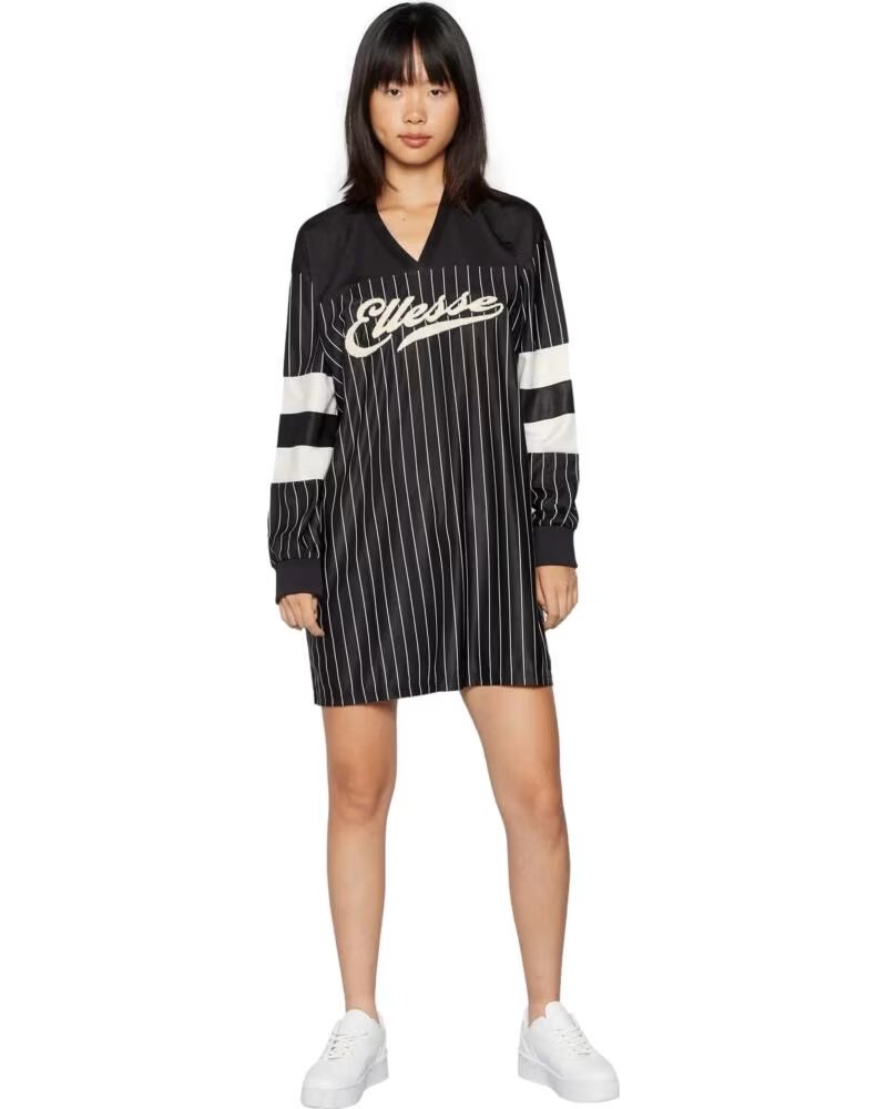 ELLESSE VESTIDO ALLINEA-DRESS ESTILO DEPORTIVO RAYAS NEGRO