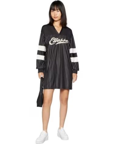 ELLESSE VESTIDO ALLINEA-DRESS ESTILO DEPORTIVO RAYAS NEGRO