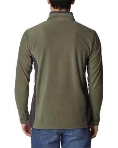 COLUMBIA FELPA HALF ZIP DA UOMO VERDE