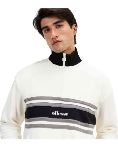ELLESSE FELPA SHY21449-904 CON COLLO ALTO E ZIP MULTICOLOR