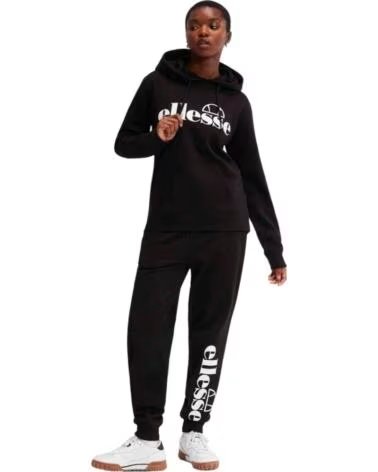 ELLESSE SUDADERA CON CAPUCHA SGP16455-011 NEGRA MUJER MULTICOLOR