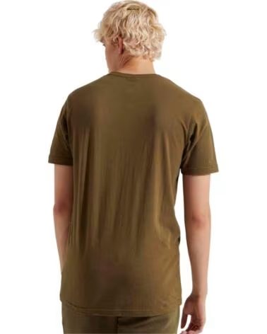 ELLESSE SHC07405-KHAKI KURZARM-T-SHIRT FÜR HERREN IN BRAUN MULTICOLOR