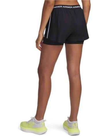 UNDER ARMOUR PANTALÓN CORTO 1389895-001 DEPORTIVO MUJER NEGRO