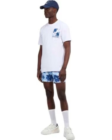 ELLESSE T-SHIRT À MANCHES COURTES AVEC IMPRIMÉ GRAPHIQUE BLANCO