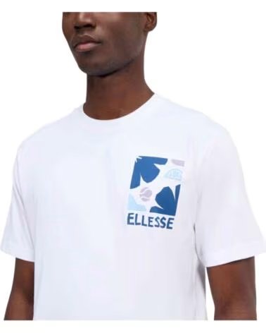 ELLESSE T-SHIRT À MANCHES COURTES AVEC IMPRIMÉ GRAPHIQUE BLANCO