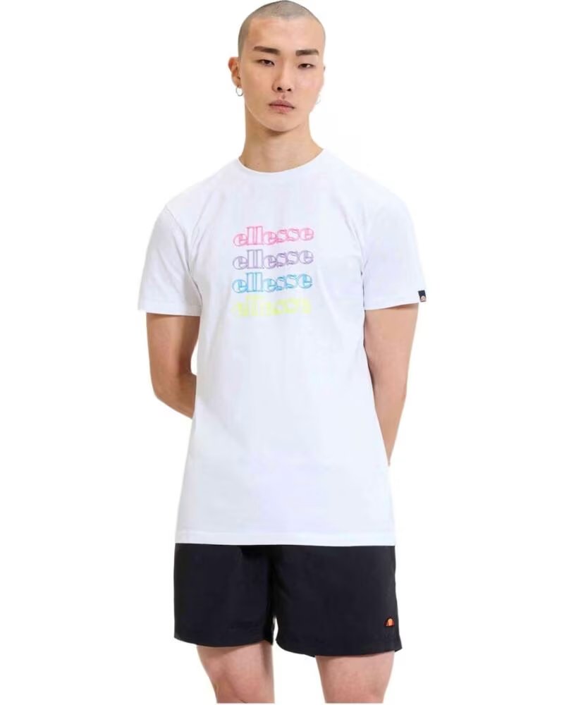 CAMISETA ELLESSE DE MANGA CORTA PARA HOMBRE EN BLANCO