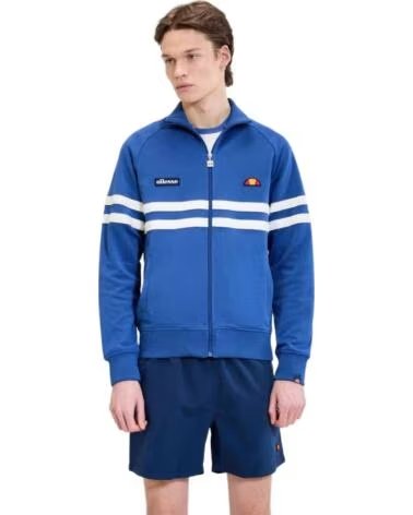 ELLESSE CHAQUETA CON CREMALLERA Y DISEÑO DEPORTIVO AZUL