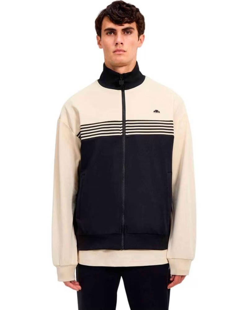 ELLESSE FELPA SHZ21898-227 COMBINATA DA UOMO BEIGE
