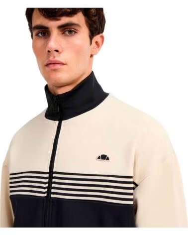 ELLESSE FELPA SHZ21898-227 COMBINATA DA UOMO BEIGE