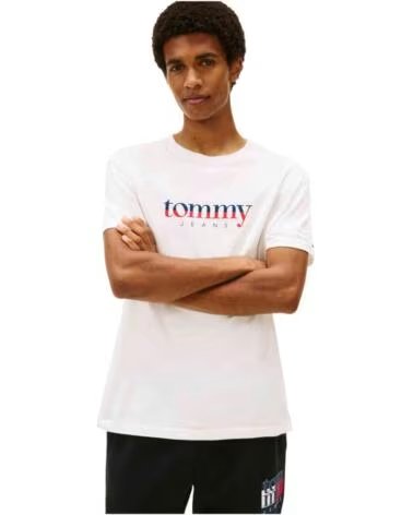 TOMMY HILFIGER CAMISETA DE MANGA CORTA MODELO DM0DM21978YBL PARA HOMBRE BLANCO